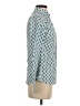 Aria Print Teal Long Sleeve Blouse Size XS - photo 4