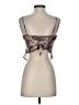 Thirty/Thirty 100% Polyester Brown Sleeveless Top Size S - photo 2