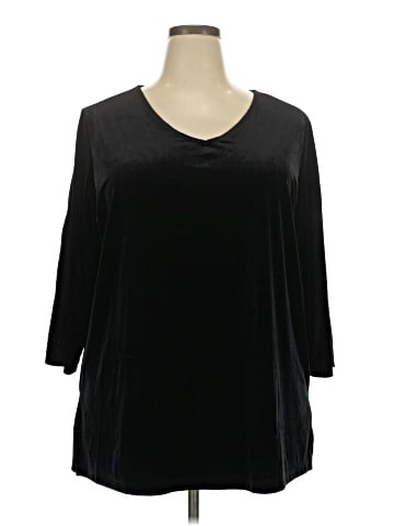 Susan Graver 3/4 Sleeve Top (view 1)