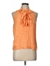Peter Som Orange Sleeveless Blouse Size 10 - photo 1