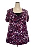 Walmart Purple Short Sleeve Top Size 2X - photo 1