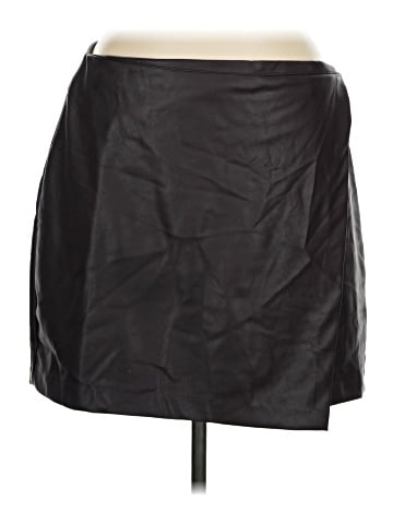 Old Navy Faux Leather Skirt (view 1)