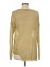 Cecico 100% Lurex Gold Long Sleeve Top Size M - photo 2