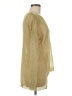 Cecico 100% Lurex Gold Long Sleeve Top Size M - photo 4