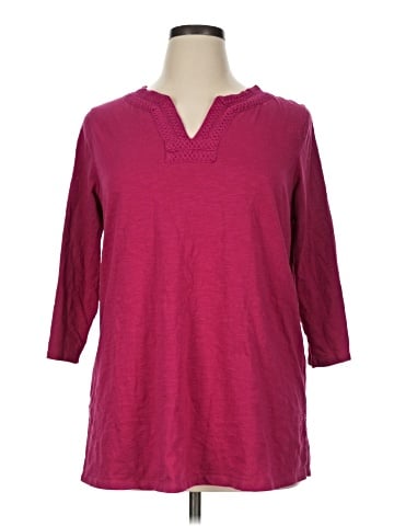 Coldwater Creek 3/4 Sleeve Top (view 1)