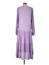 Left Coast by Dolan 100% Polyester Solid Purple Casual Dress Size L - photo 2