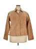 Coldwater Creek 100% Leather Tan Leather Jacket Size 2X - photo 1