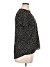 Olive and Oak Polka Dots Black Short Sleeve Blouse Size XL - photo 4