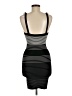 BCBGMAXAZRIA Stripes Black Cocktail Dress Size M - photo 2
