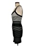 BCBGMAXAZRIA Stripes Black Cocktail Dress Size M - photo 5
