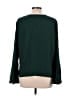 Ann Taylor LOFT 100% Polyester Green Long Sleeve Blouse Size L - photo 2