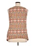 AB Studio Orange Sleeveless Blouse Size XL - photo 2