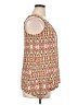 AB Studio Orange Sleeveless Blouse Size XL - photo 4