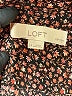 Ann Taylor LOFT 100% Polyester Animal Print Brown Long Sleeve Blouse Size L (petite) - photo 7