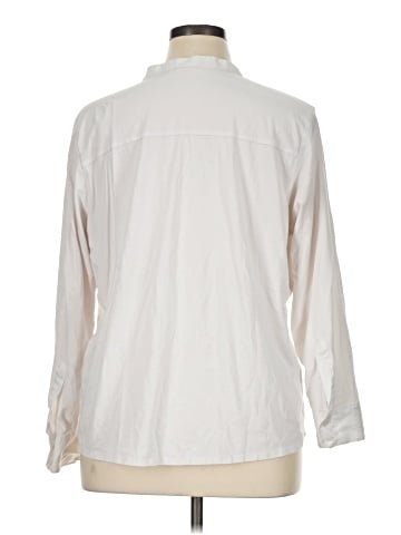 Calvin Klein 3/4 Sleeve Button-Down Shirt (view 2)