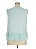 Kaari Blue 100% Polyester Teal Sleeveless Blouse Size XL - photo 2