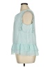 Kaari Blue 100% Polyester Teal Sleeveless Blouse Size XL - photo 5