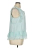Kaari Blue 100% Polyester Teal Sleeveless Blouse Size XL - photo 4