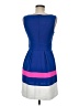 C. Luce 100% Polyester Color Block Blue Casual Dress Size M - photo 2