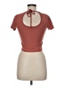 Caution to the Wind Orange Short Sleeve Top Size M - photo 2