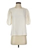 Elodie 100% Polyester Ivory Short Sleeve Blouse Size S - photo 1