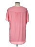 N Touch Pink Short Sleeve Blouse Size L - photo 2