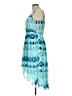 H&M 100% Polyester Tie-dye Blue Cocktail Dress Size 12 - photo 5