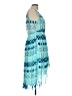 H&M 100% Polyester Tie-dye Blue Cocktail Dress Size 12 - photo 4