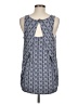 Rose + Olive Blue Sleeveless Top Size M - photo 2