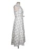 DKNY Checkered-gingham Gray Casual Dress Size 10 - photo 4
