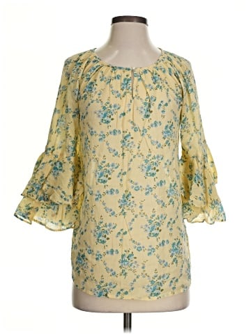 Chaps 3/4 Sleeve Blouse (view 1)