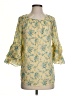 Chaps 100% Cotton Yellow 3/4 Sleeve Blouse Size S - photo 1