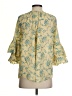 Chaps 100% Cotton Yellow 3/4 Sleeve Blouse Size S - photo 2