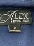 Alex Evenings Solid Blue Cocktail Dress Size 8 - photo 7