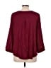 Fortune + Ivy 100% Polyester Burgundy 3/4 Sleeve Blouse Size L - photo 2