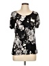 Liz McCoy Black Short Sleeve Top Size L - photo 1