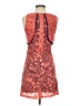 V Fish 100% Polyester Paisley Orange Cocktail Dress Size XS - photo 2