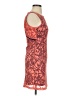 V Fish 100% Polyester Paisley Orange Cocktail Dress Size XS - photo 4
