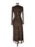 Taylor Animal Print Brown Cocktail Dress Size 2 - photo 2