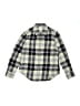 Crewcuts 100% Cotton Plaid Gray Long Sleeve Button-Down Shirt Size 10 - photo 1