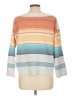John Paul Richard 100% Cotton Stripes White Pullover Sweater Size L - photo 2