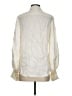 Saloni 100% Silk Ivory Long Sleeve Silk Top Size 2 - photo 2