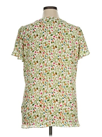 Rose + Olive Short Sleeve Blouse (view 2)