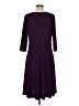 Creation Solid Purple Casual Dress Size M - photo 2