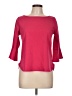 Green Envelope Red 3/4 Sleeve Top Size L - photo 1