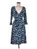 Leota Print Blue Casual Dress Size M - photo 1