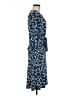 Leota Print Blue Casual Dress Size M - photo 4