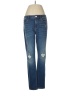 White House Black Market Hearts Blue Jeans Size 8 - photo 1