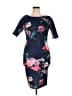 Armani Exchange Floral Blue Cocktail Dress Size 16 - photo 1