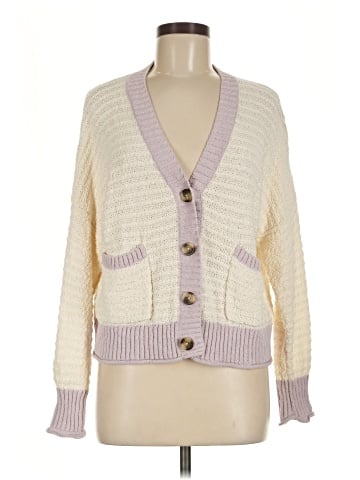 Madewell Seabrook Cardigan Sweater in Colorblock (view 1)